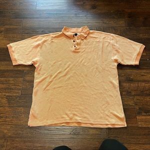 Tommy Bahama Peach Silk/Cotton Washable Polo Shirt
